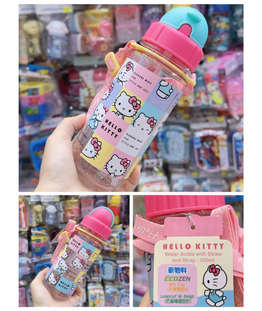 Hello Kitty 飲管水樽連水樽帶 350ml