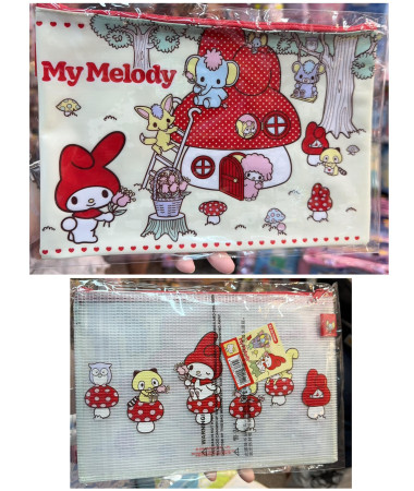 My Melody A5 文件袋 拉鏈文件袋