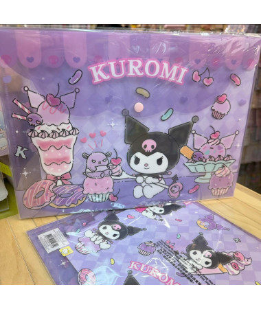 Kuromi A4 文件袋 膠A4 拍鈕袋