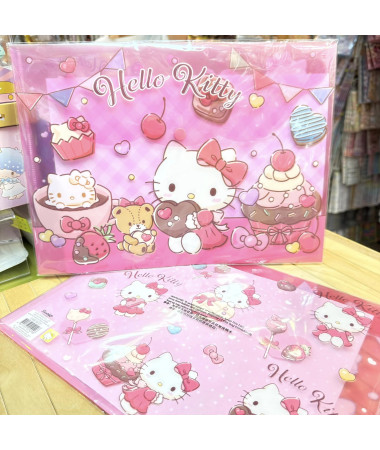 Hello Kitty   A4 文件袋 膠A4 拍鈕袋