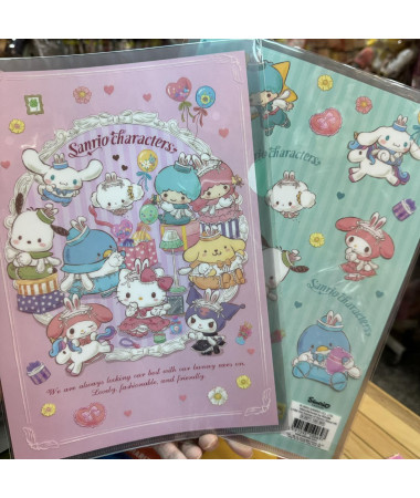 Sanrio character A4 文件套 膠快勞