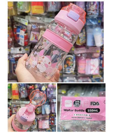 My Melody 粗飲管水樽  550ml