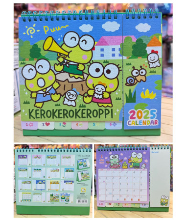 Keroppi 青蛙仔 2025 年座枱月曆