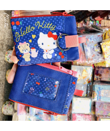 Hello Kitty 雙拉鍊小袋連匙圈