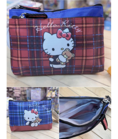 Hello Kitty 雙層拉鏈小袋