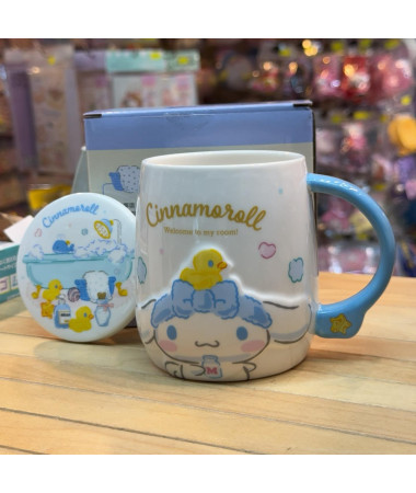 Cinnamoroll 玉桂狗 陶瓷杯 連 杯蓋