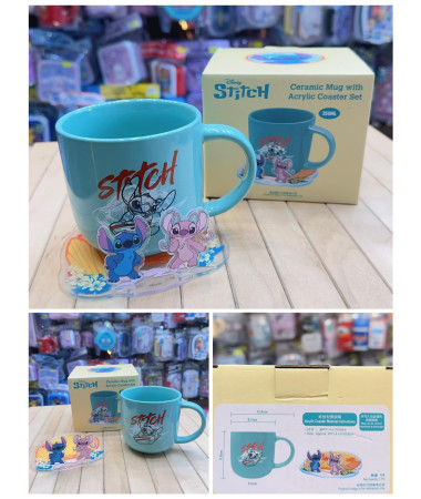 Stitch 史迪仔陶瓷杯連杯墊