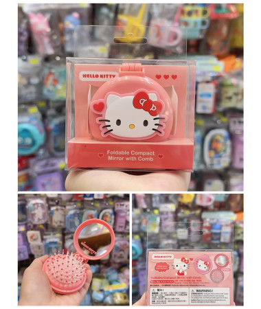 Hello Kitty 可摺式鏡梳