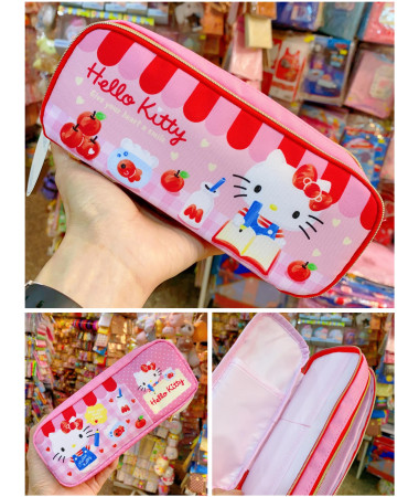 Hello kitty雙拉鍊筆袋