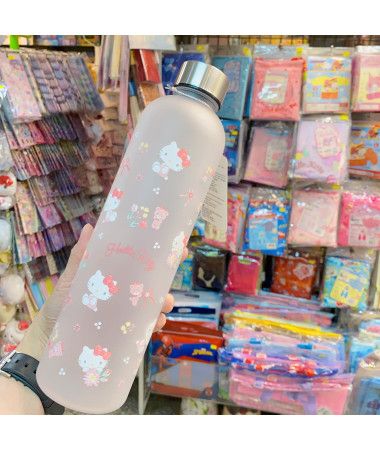 Hello Kitty 磨砂膠水樽