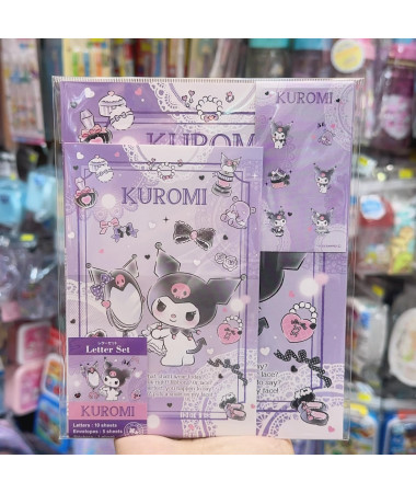 🇯🇵日本直送🇯🇵 Kuromi 信紙信封套裝連貼紙