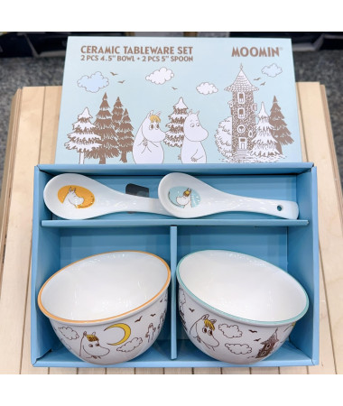 Moomin 姆明陶瓷碗連匙羹套裝