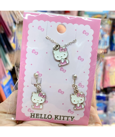 🇯🇵日本直送🇯🇵 Hello Kitty 頸鏈及夾耳環套裝